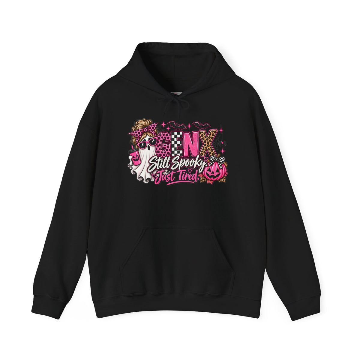 Gen X Still Spooky Just Tired Halloween Hoodie | Funny Gen X Sweatshirt