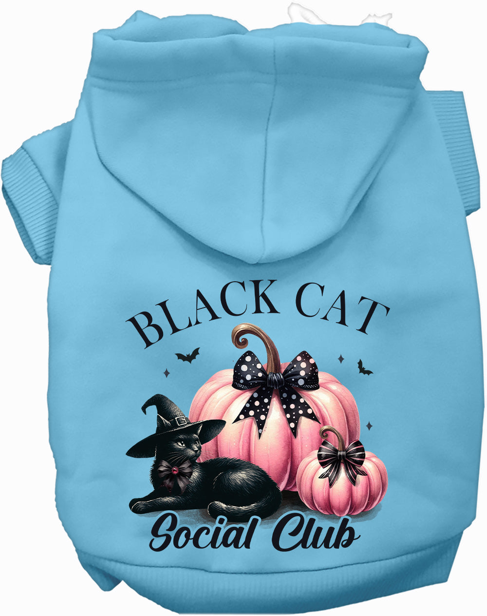 Black Cat Social Club Halloween Pet Hoodie