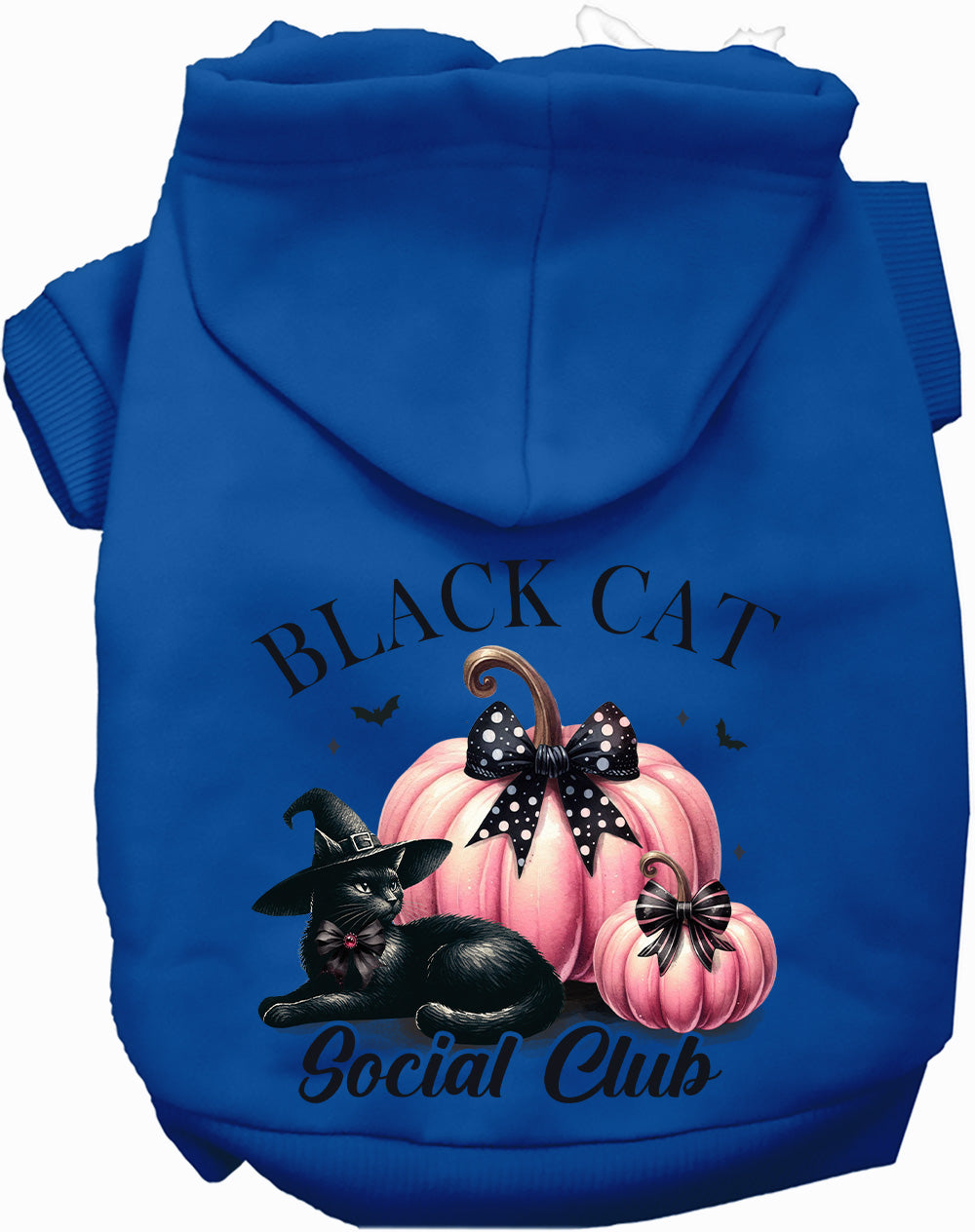 Black Cat Social Club Halloween Pet Hoodie