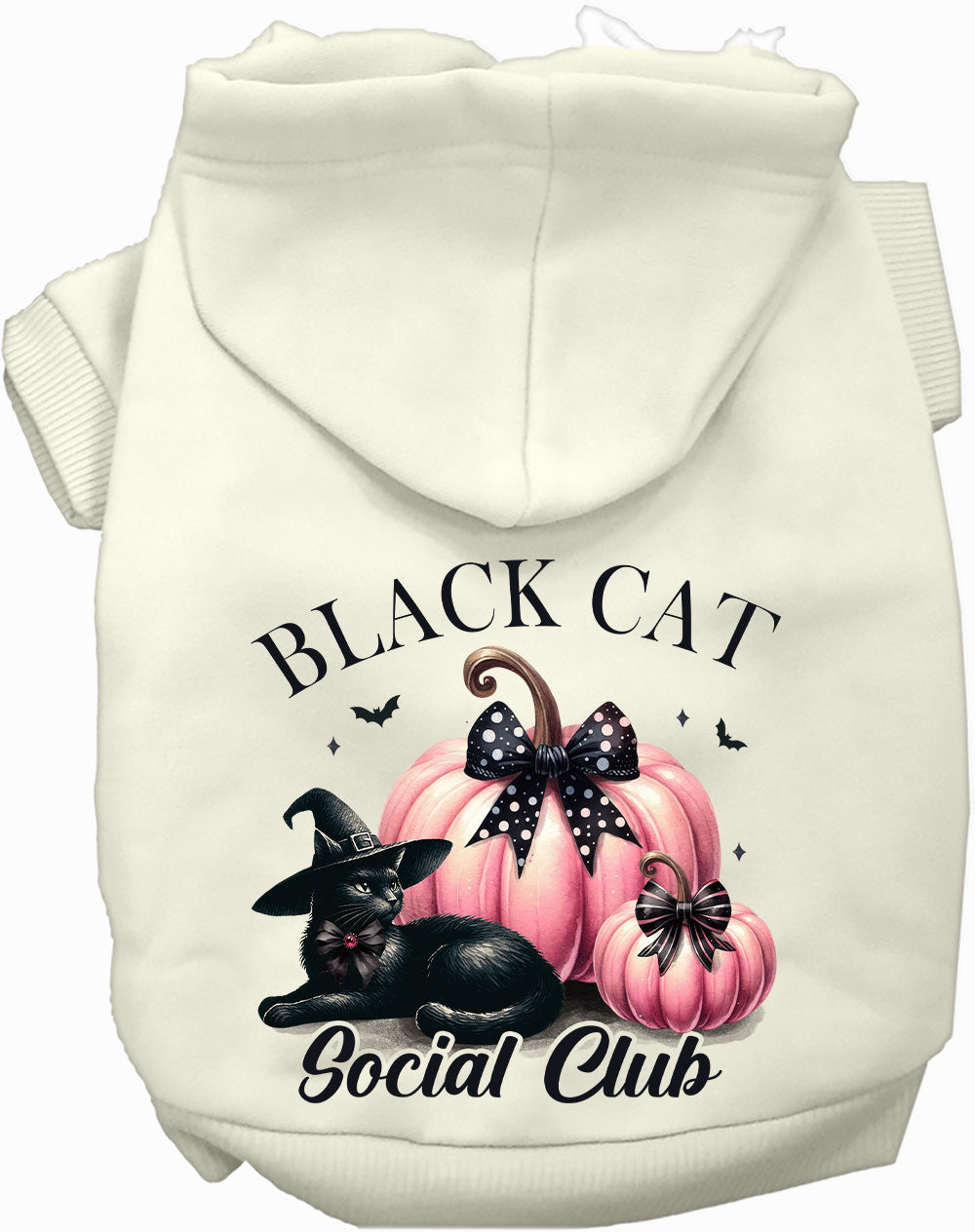 Black Cat Social Club Halloween Pet Hoodie