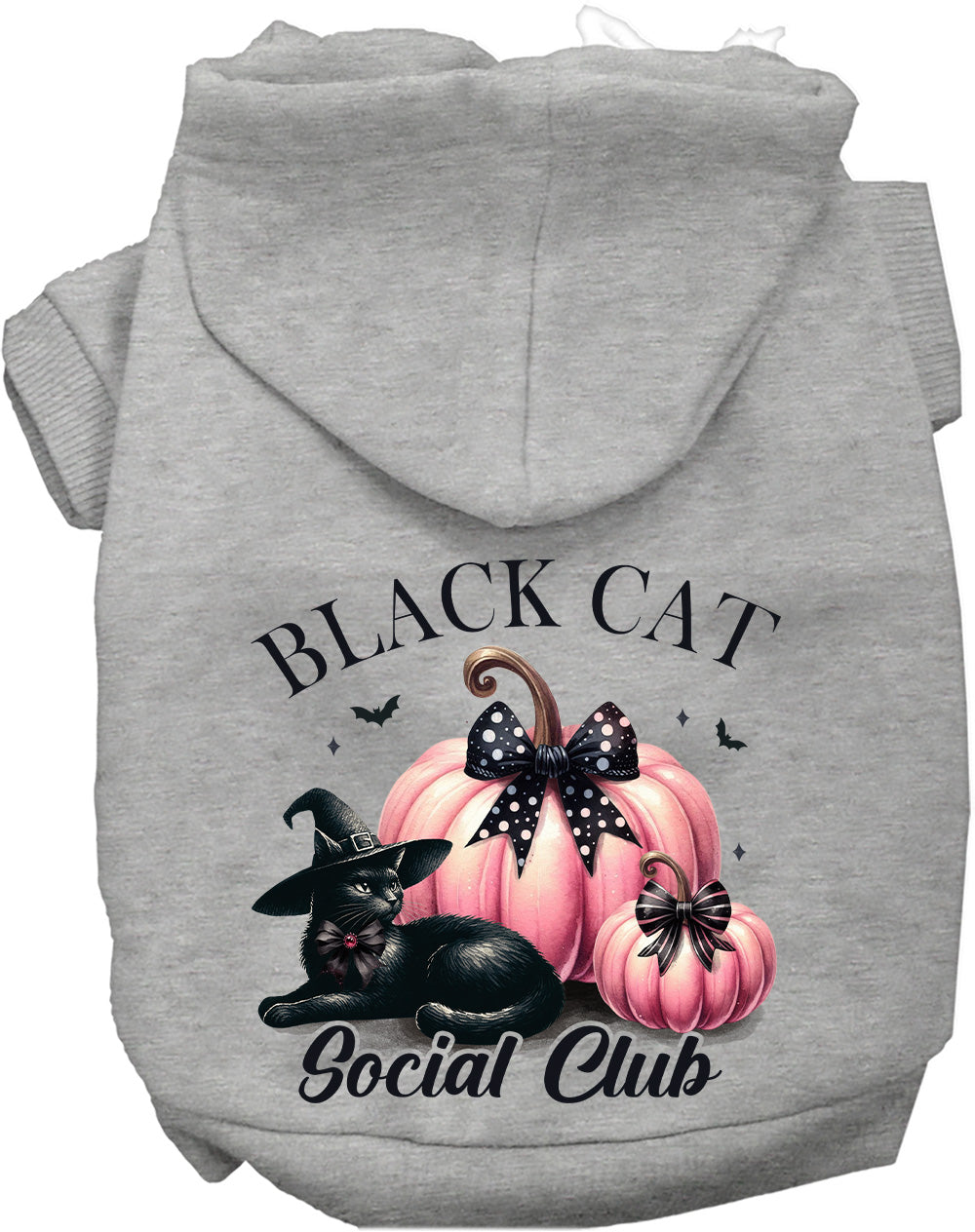 Black Cat Social Club Halloween Pet Hoodie