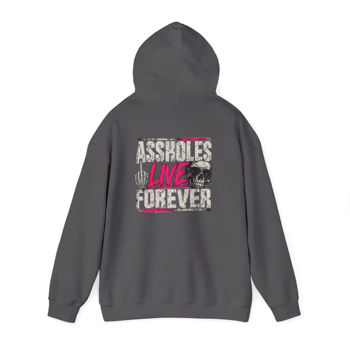 Assholes Live Forever Hoodie | Funny Sarcastic Graphic Sweatshirt