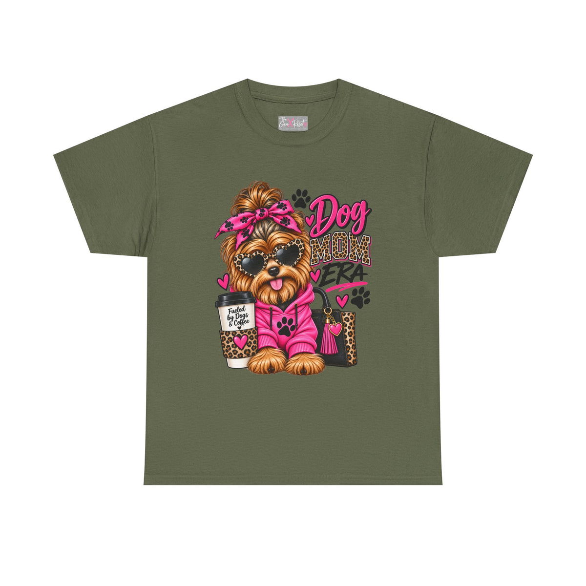 Dog Mom Era T-Shirt | Funny Dog Mom Shirt | Cute Dog Lover Gift | Pink Leopard Pet Mom Tee