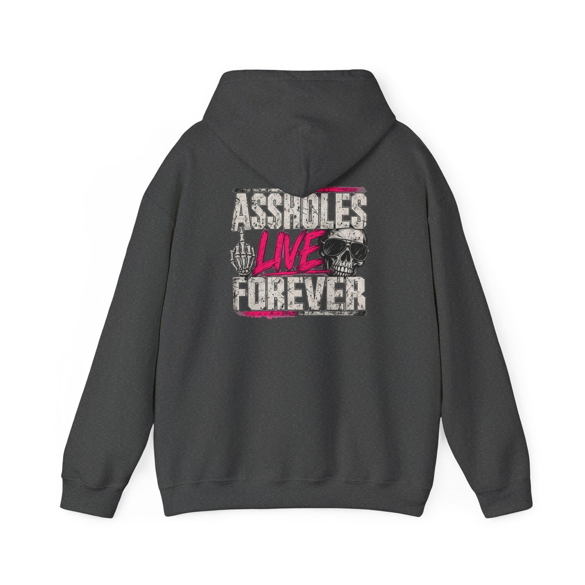 Assholes Live Forever Hoodie | Funny Sarcastic Graphic Sweatshirt