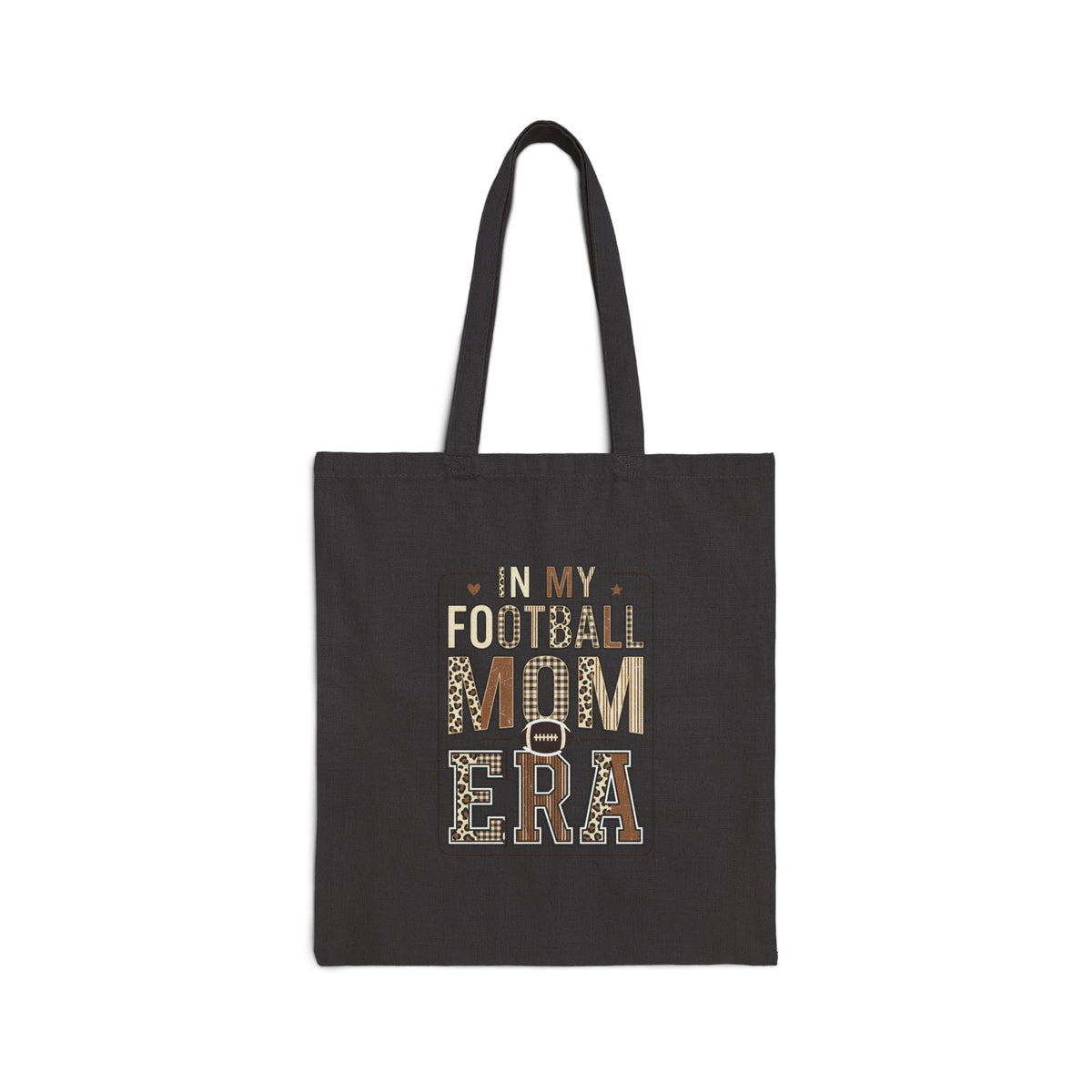 Football Mom Canvas Tote | Tailgate Season, Sideline Game Day