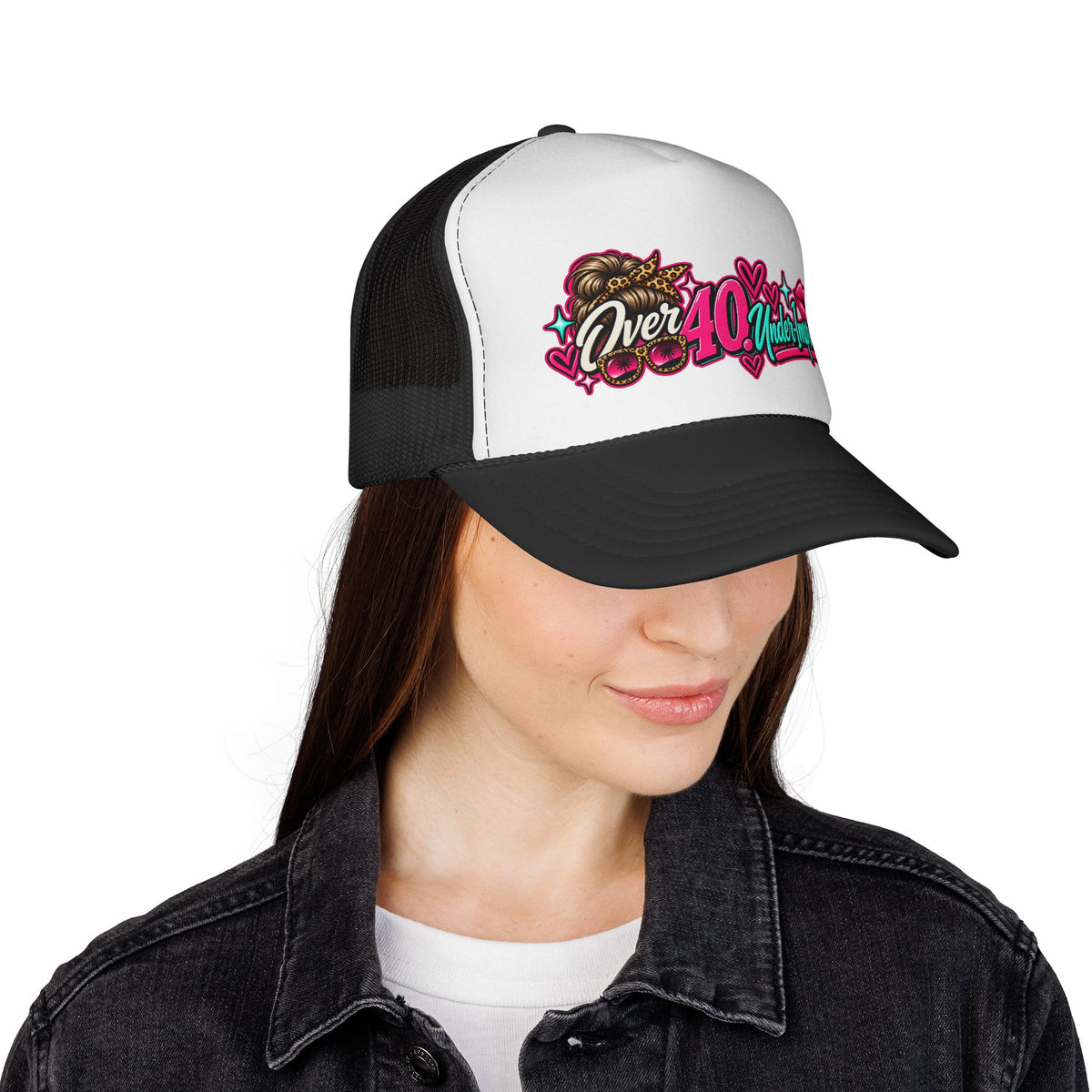 Over 40 & Under-Impressed Funny Gen X Trucker Hat