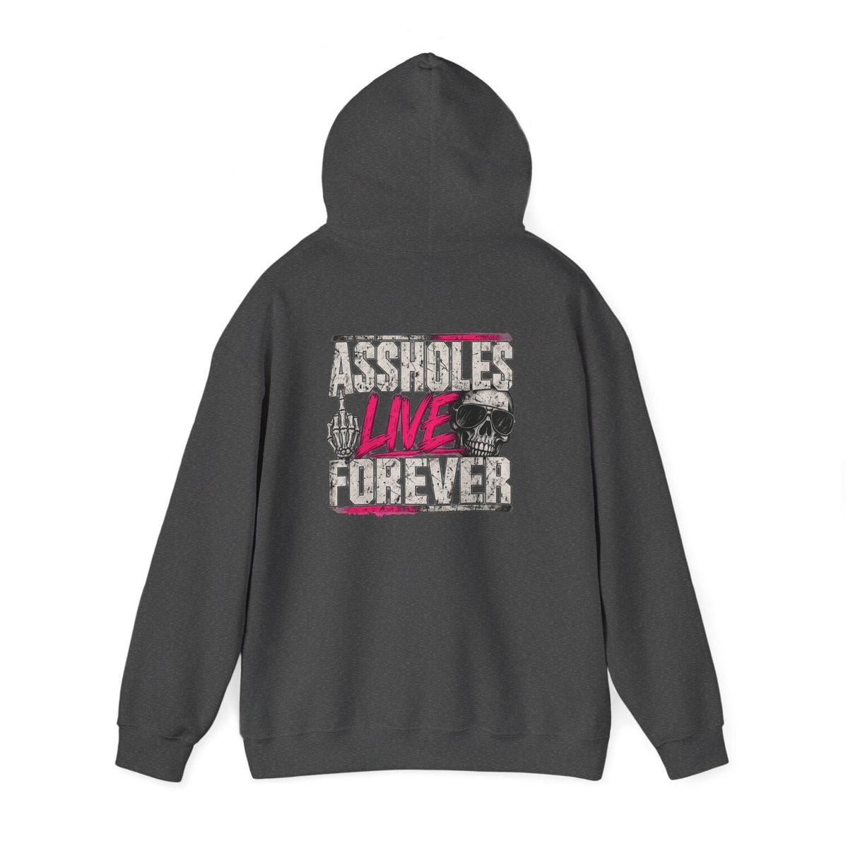 Assholes Live Forever Hoodie | Funny Sarcastic Graphic Sweatshirt