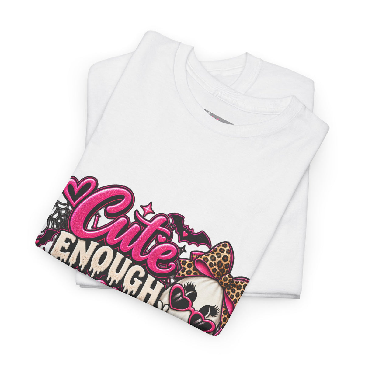 Cute Enough to Haunt You Halloween T-Shirt | Pink Spooky Tee