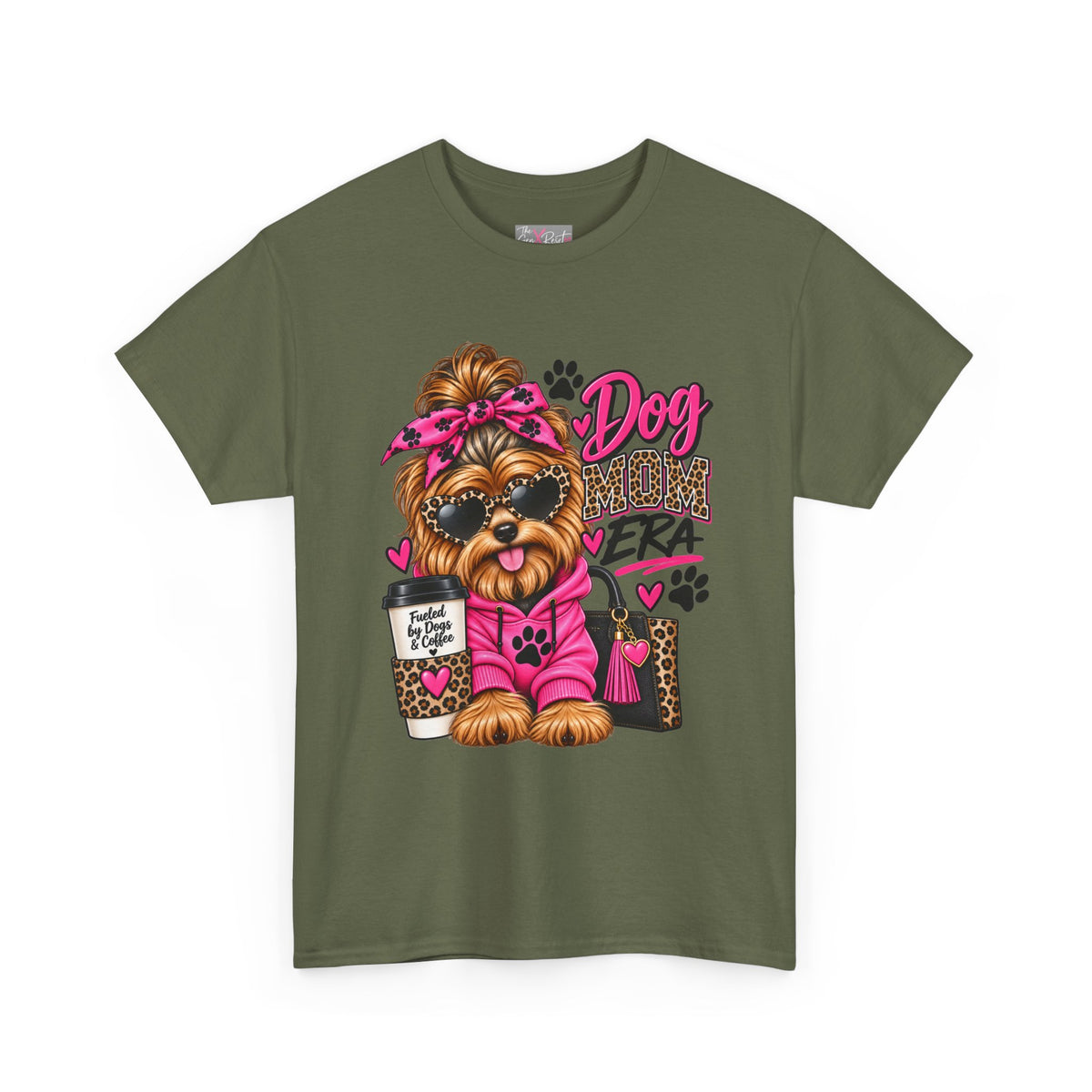 Dog Mom Era T-Shirt | Funny Dog Mom Shirt | Cute Dog Lover Gift | Pink Leopard Pet Mom Tee