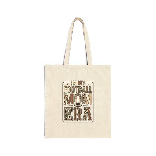 Football Mom Canvas Tote | Tailgate Season, Sideline Game Day