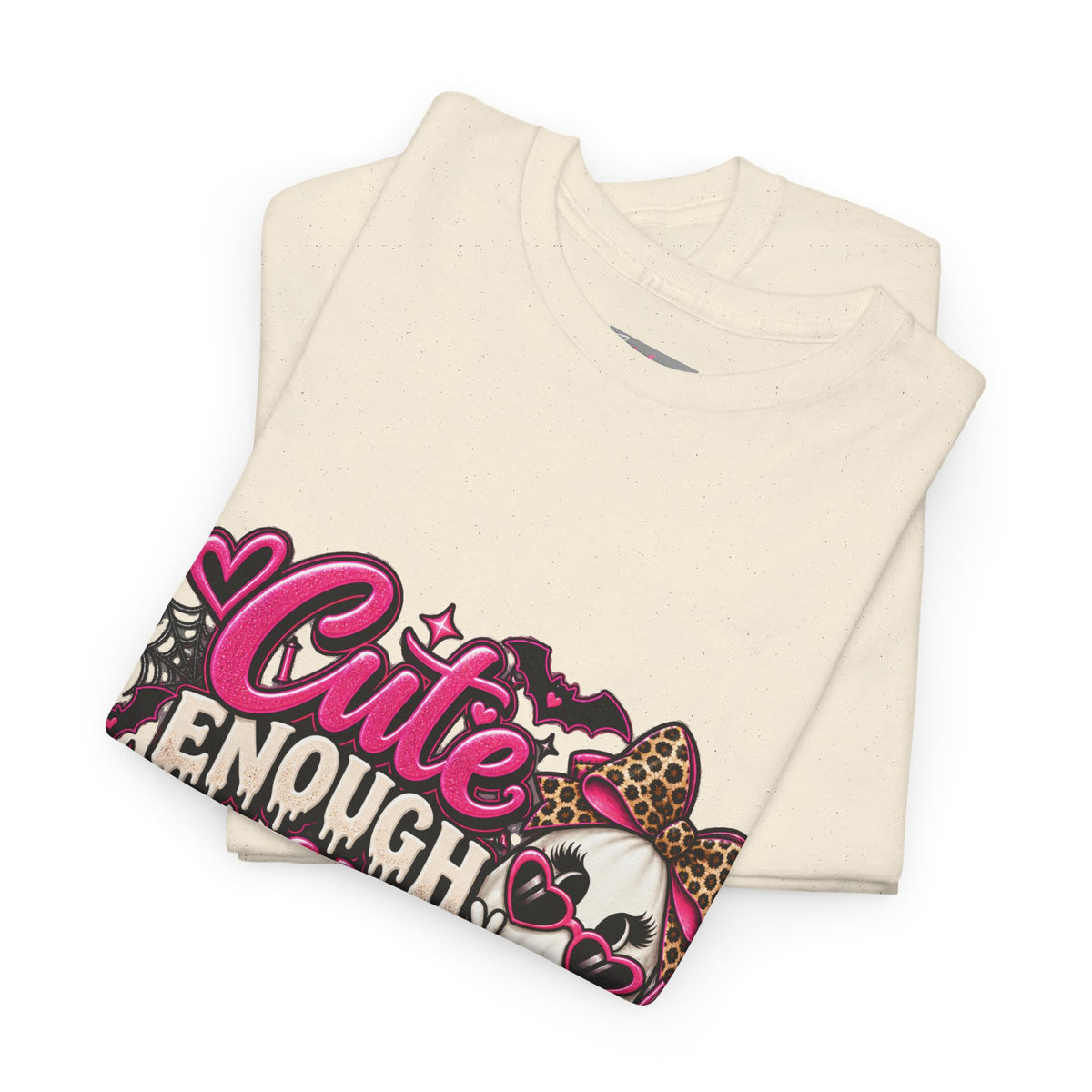 Cute Enough to Haunt You Halloween T-Shirt | Pink Spooky Tee