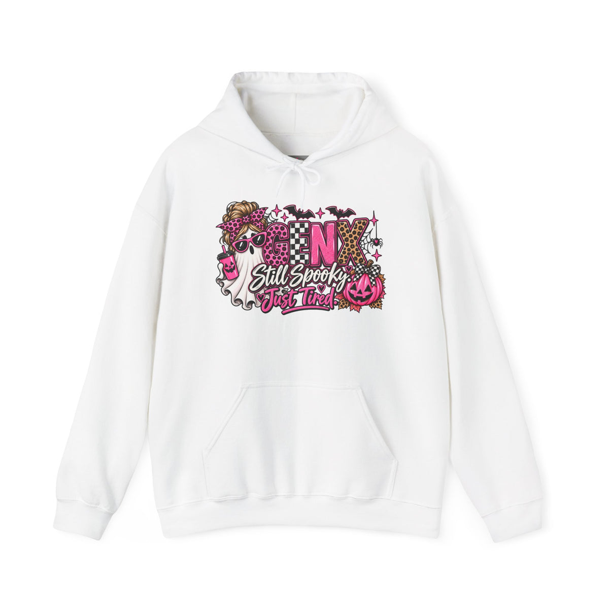 Gen X Still Spooky Just Tired Halloween Hoodie | Funny Gen X Sweatshirt