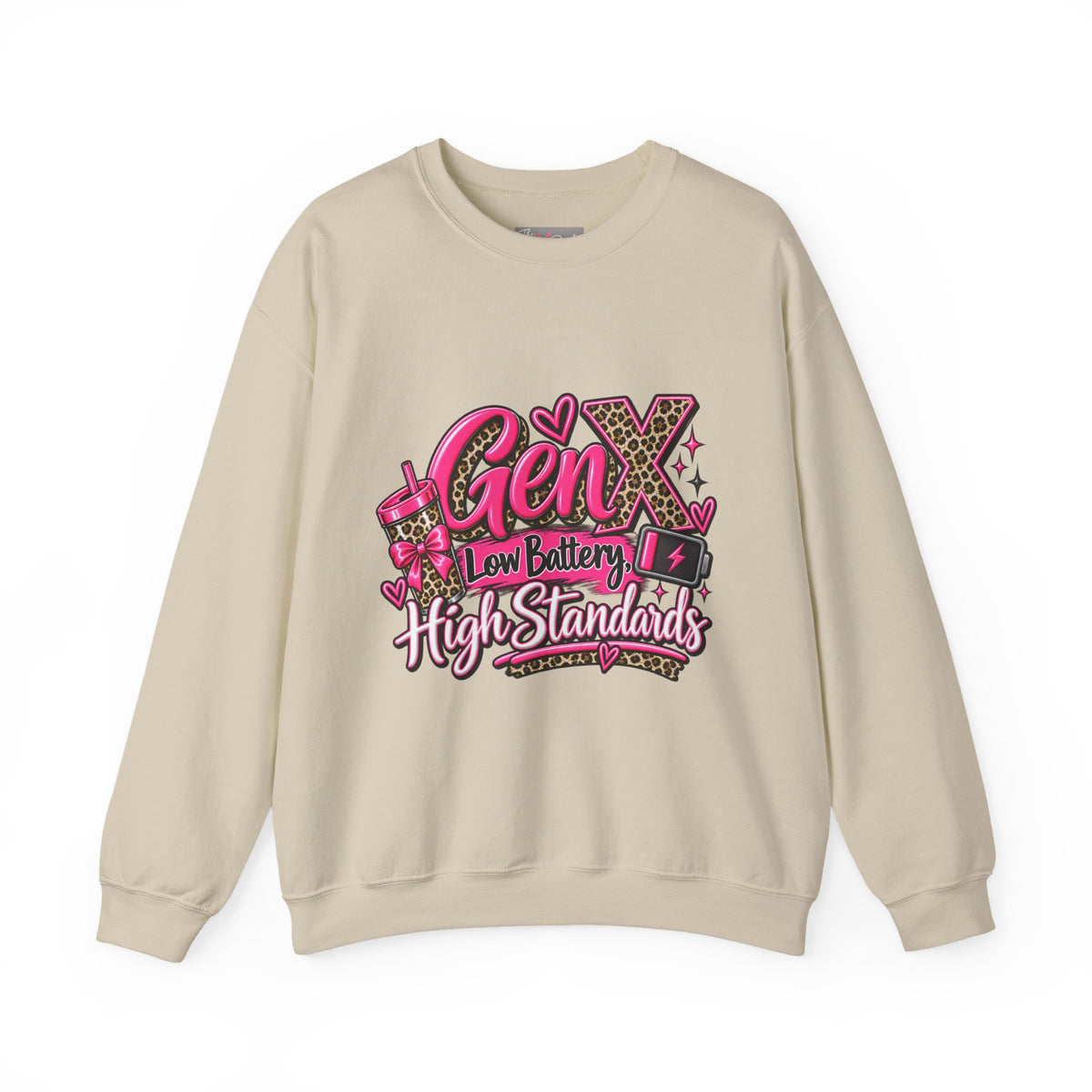 Gen X Low Battery High Standards Sweatshirt | Funny Gen X Crewneck
