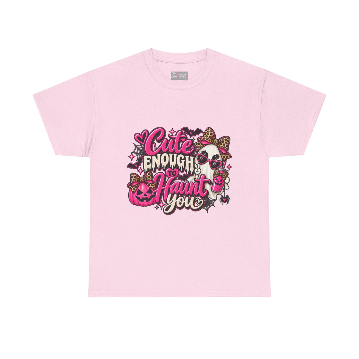 Cute Enough to Haunt You Halloween T-Shirt | Pink Spooky Tee