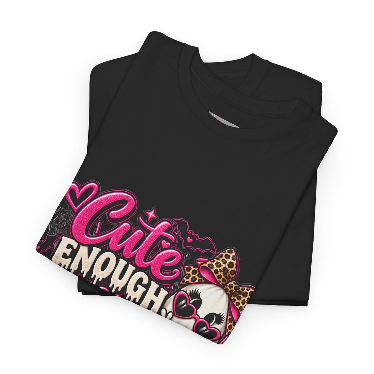 Cute Enough to Haunt You Halloween T-Shirt | Pink Spooky Tee