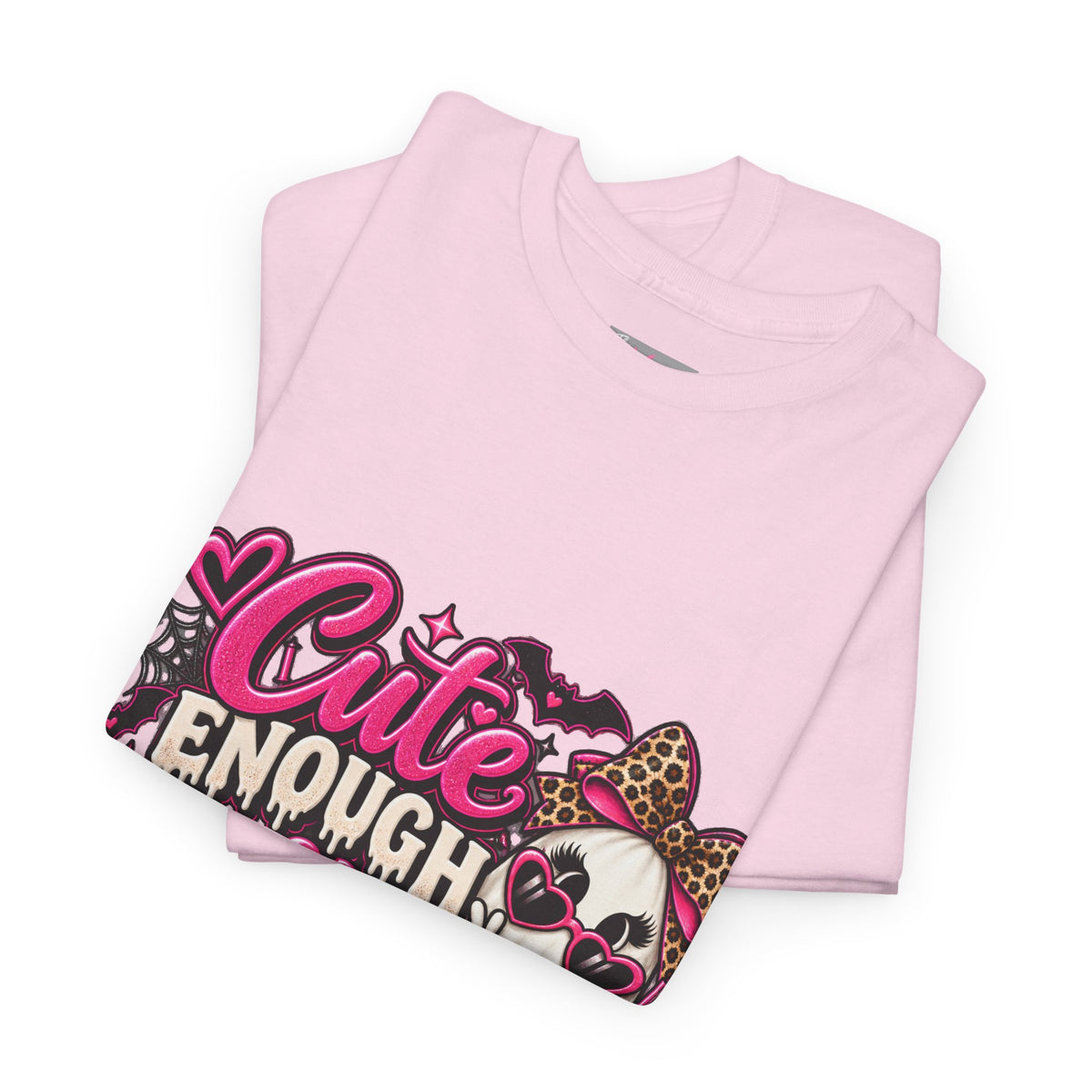 Cute Enough to Haunt You Halloween T-Shirt | Pink Spooky Tee