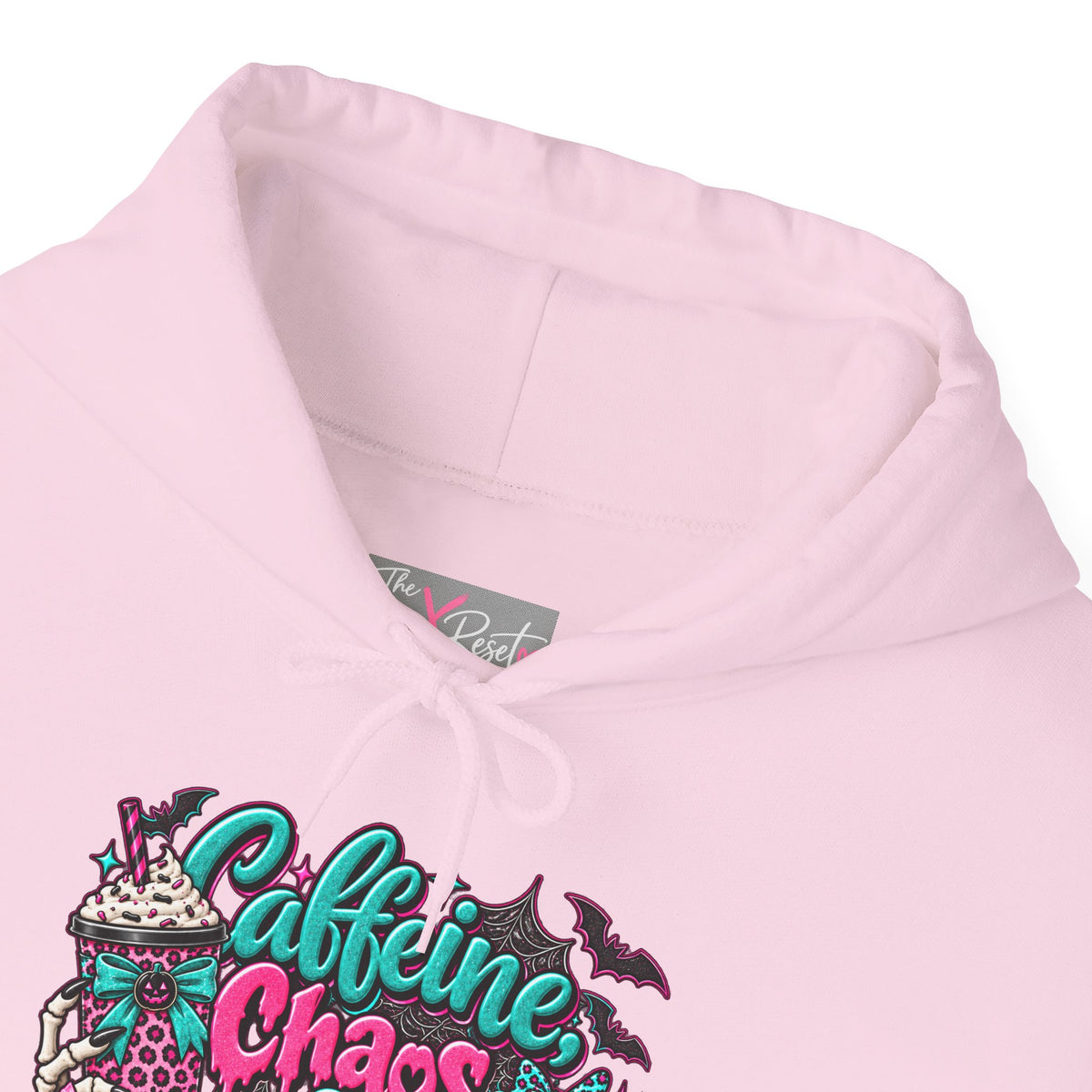 Caffeine Chaos & Cowbells Hoodie | Funny Cow Print Western Sweatshirt