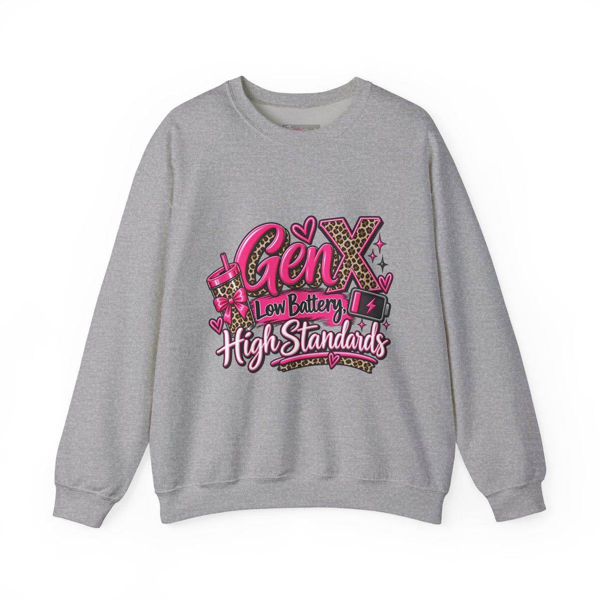 Gen X Low Battery High Standards Sweatshirt | Funny Gen X Crewneck