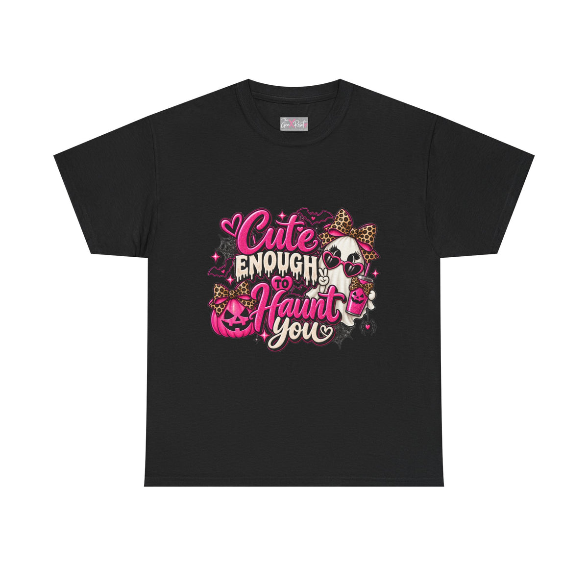 Cute Enough to Haunt You Halloween T-Shirt | Pink Spooky Tee