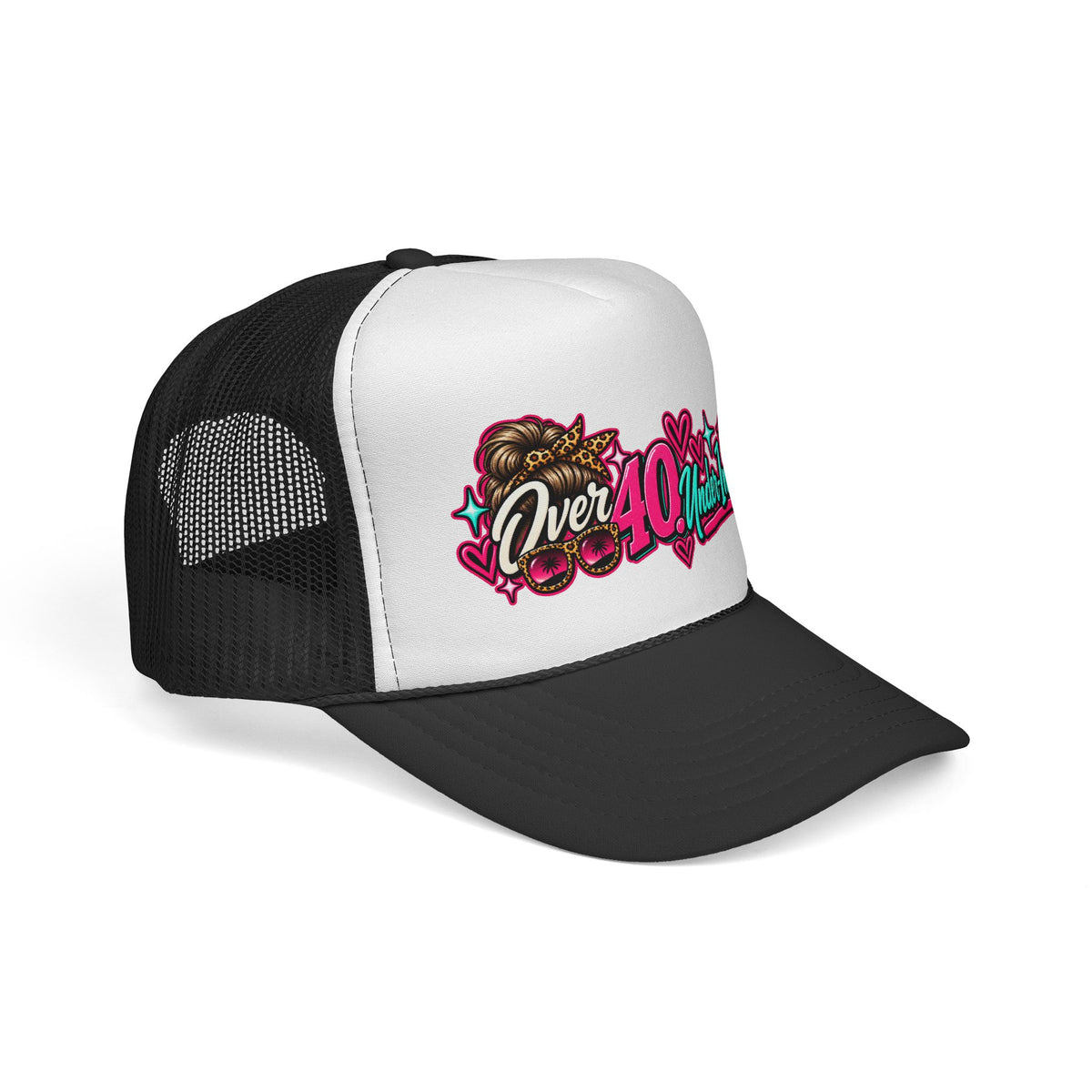 Over 40 & Under-Impressed Funny Gen X Trucker Hat