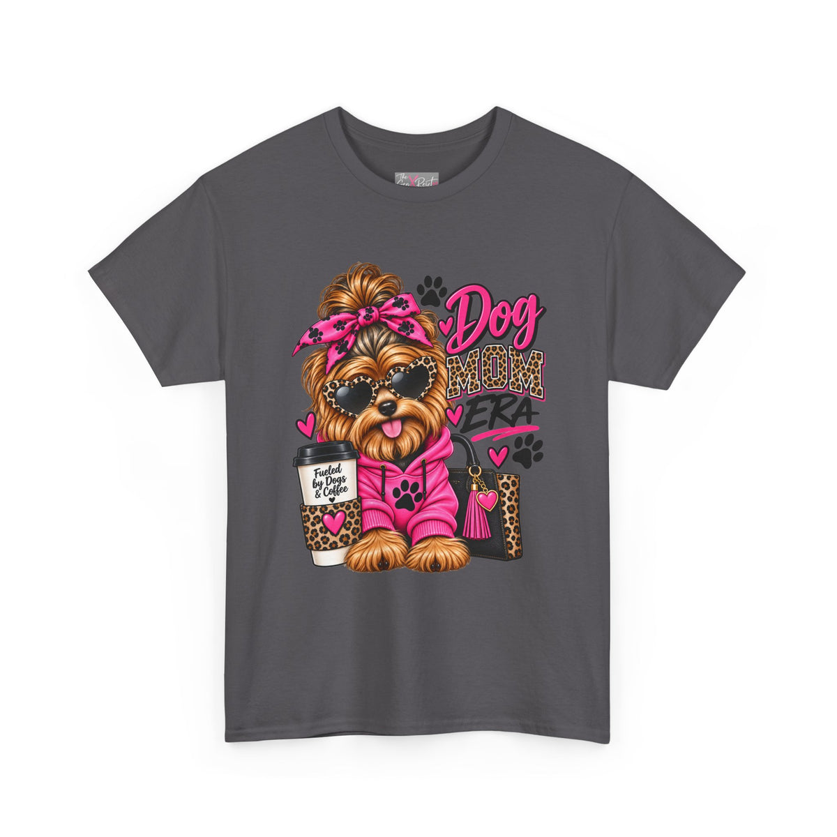 Dog Mom Era T-Shirt | Funny Dog Mom Shirt | Cute Dog Lover Gift | Pink Leopard Pet Mom Tee
