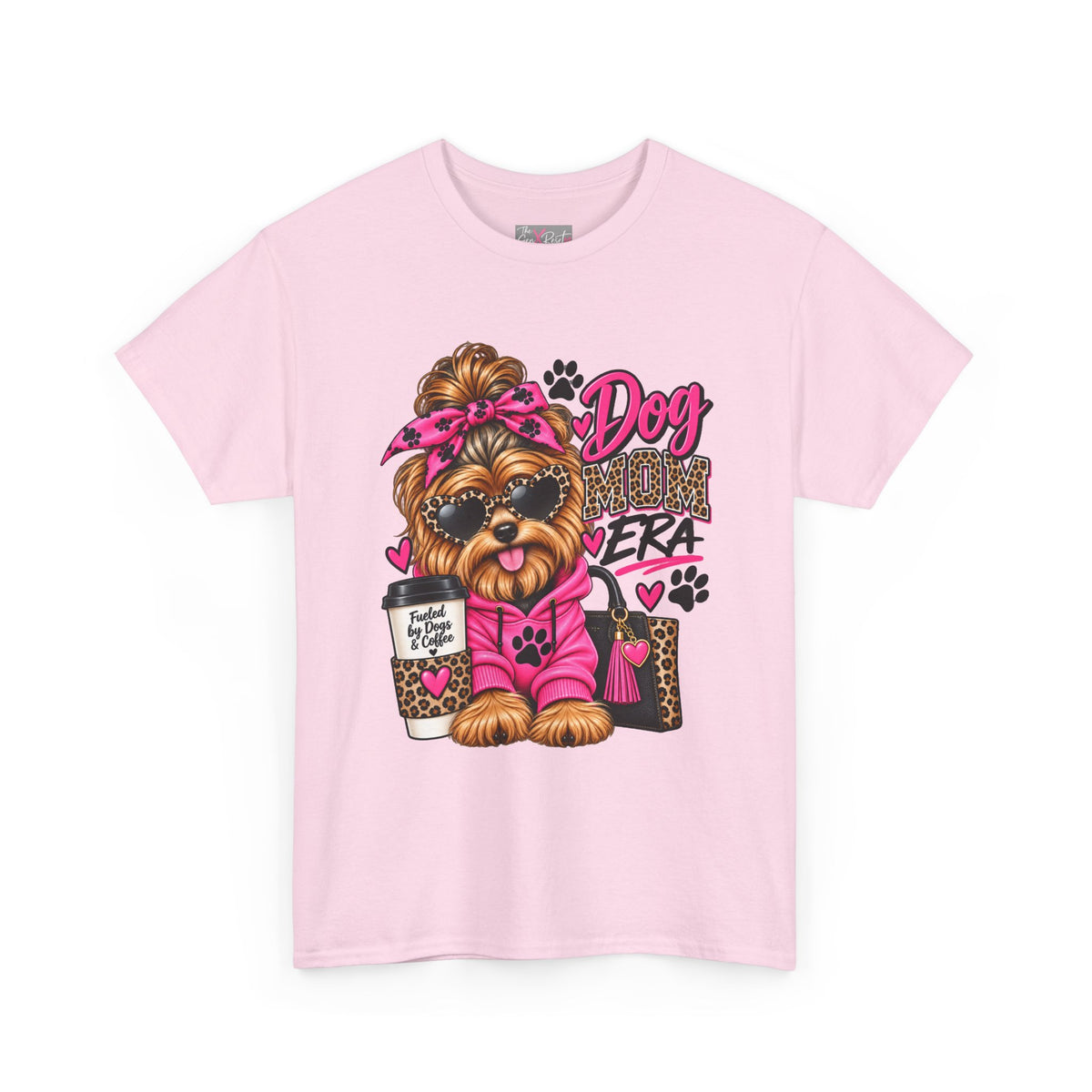 Dog Mom Era T-Shirt | Funny Dog Mom Shirt | Cute Dog Lover Gift | Pink Leopard Pet Mom Tee