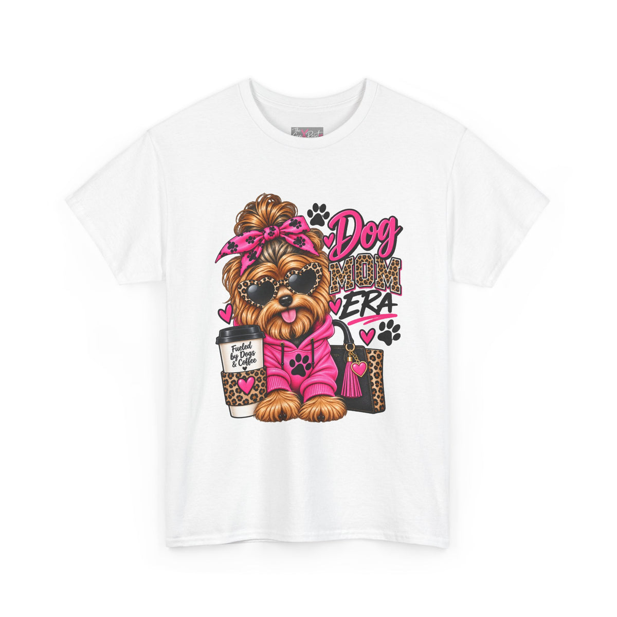 Dog Mom Era T-Shirt | Funny Dog Mom Shirt | Cute Dog Lover Gift | Pink Leopard Pet Mom Tee