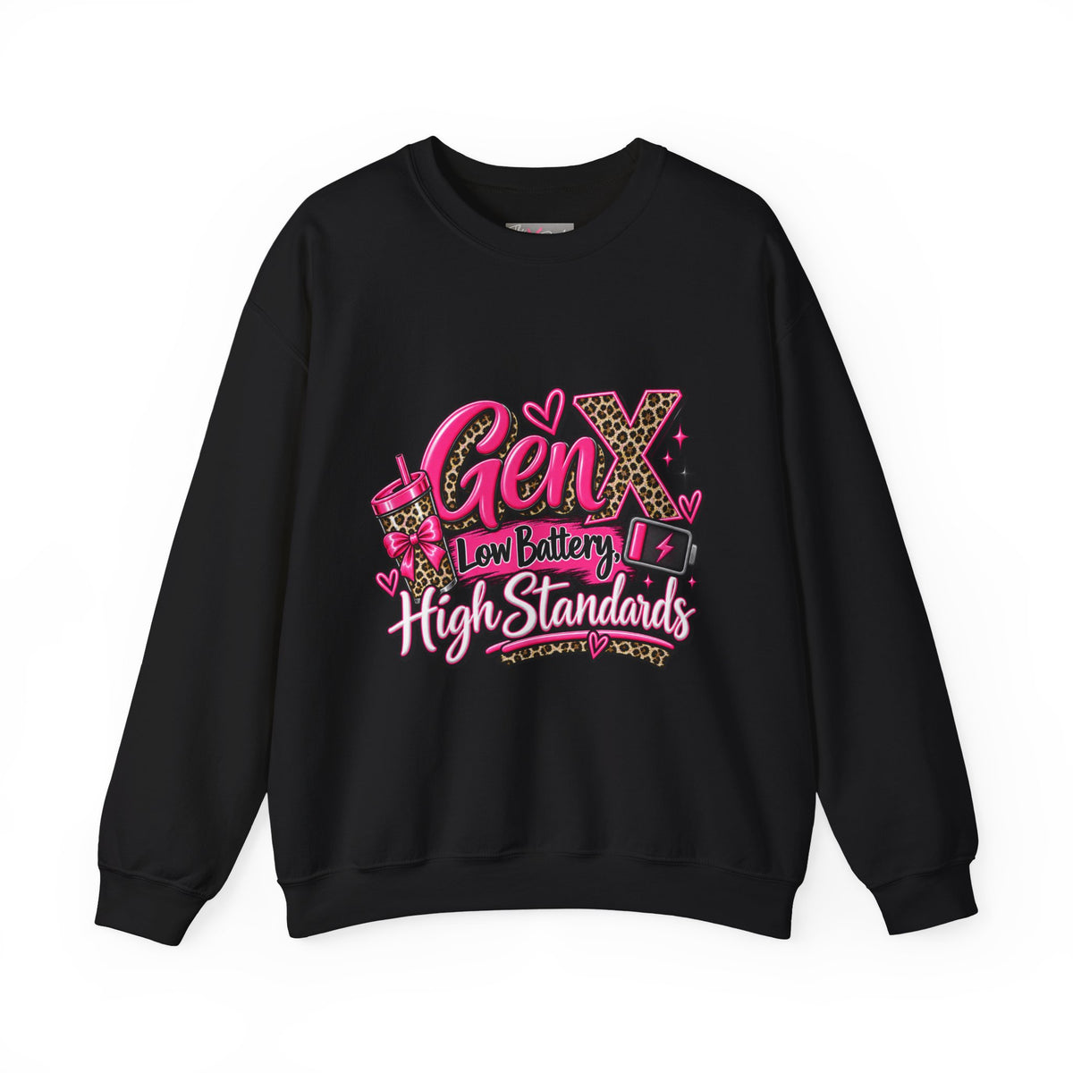 Gen X Low Battery High Standards Sweatshirt | Funny Gen X Crewneck