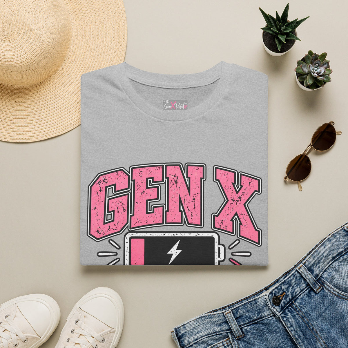 Funny Gen X Low Battery High Standards T-Shirt | Gen X Gift
