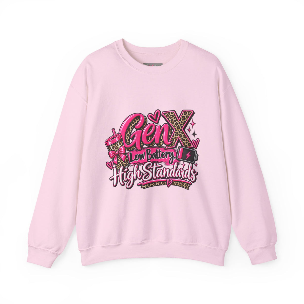 Gen X Low Battery High Standards Sweatshirt | Funny Gen X Crewneck