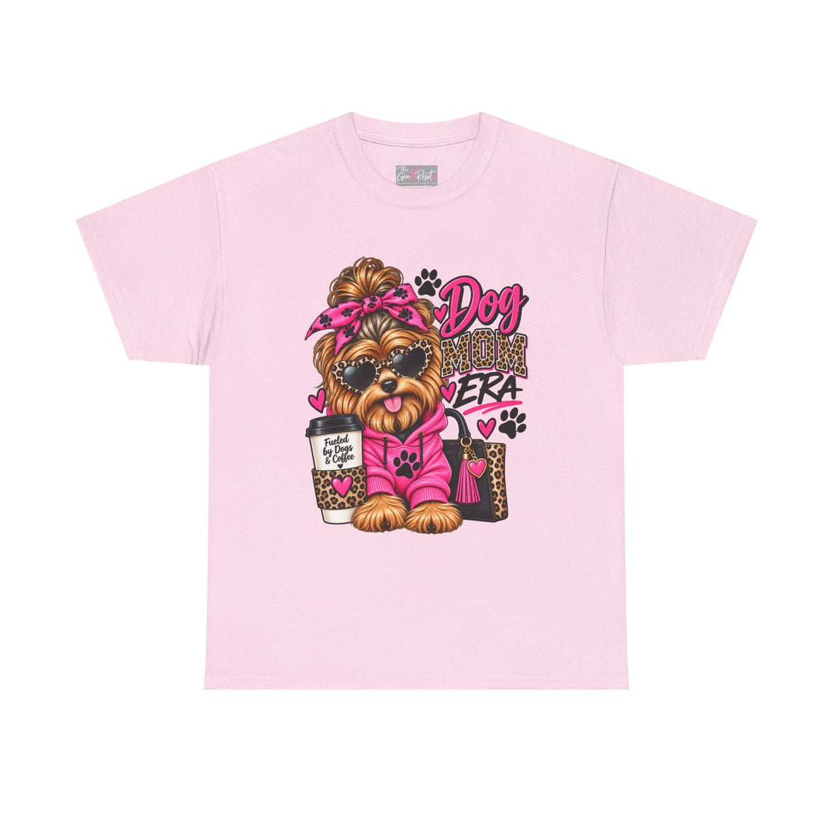 Dog Mom Era T-Shirt | Funny Dog Mom Shirt | Cute Dog Lover Gift | Pink Leopard Pet Mom Tee