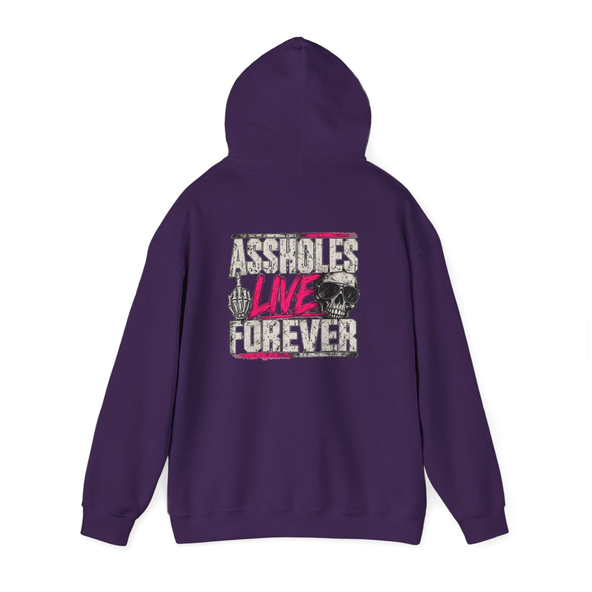 Assholes Live Forever Hoodie | Funny Sarcastic Graphic Sweatshirt