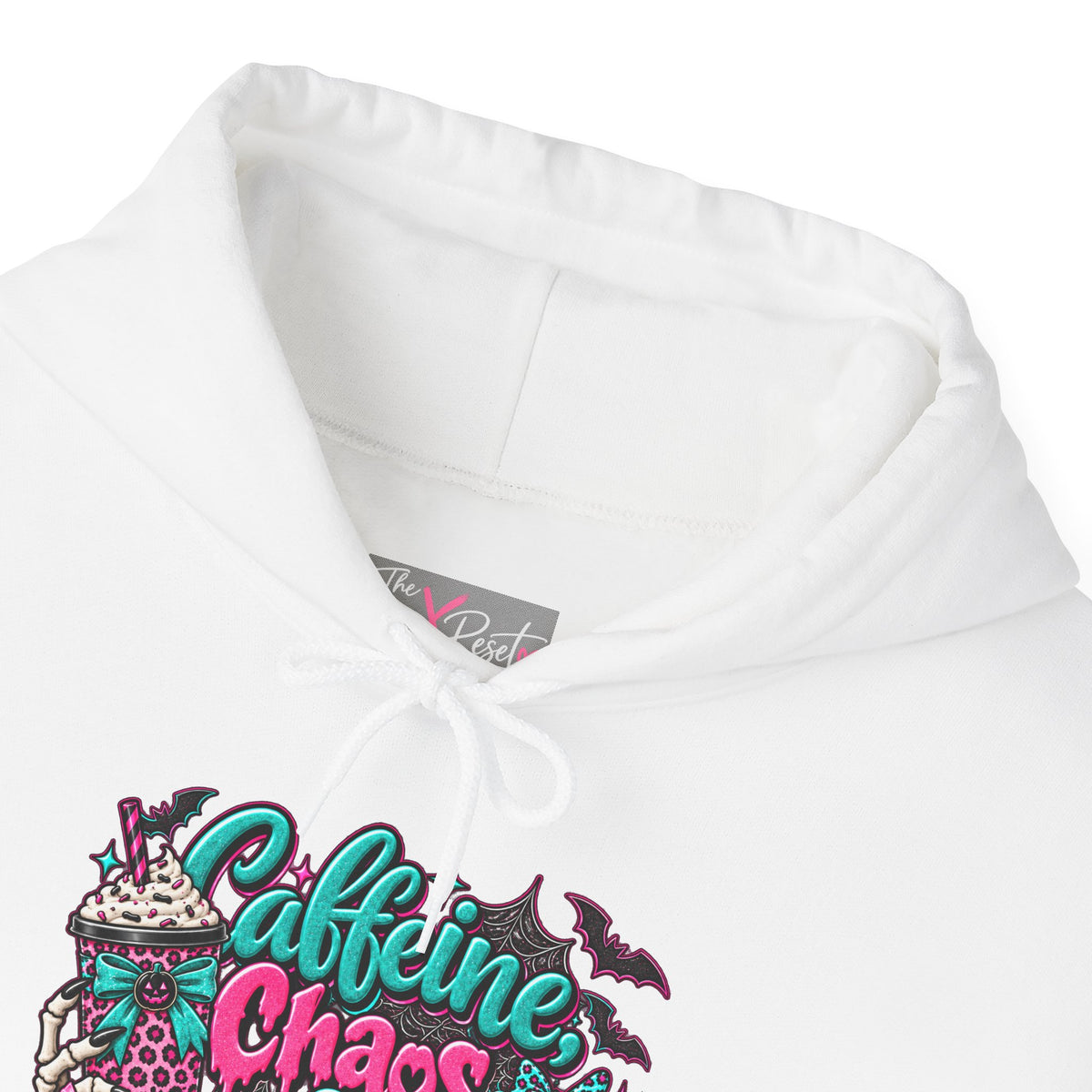 Caffeine Chaos & Cowbells Hoodie | Funny Cow Print Western Sweatshirt
