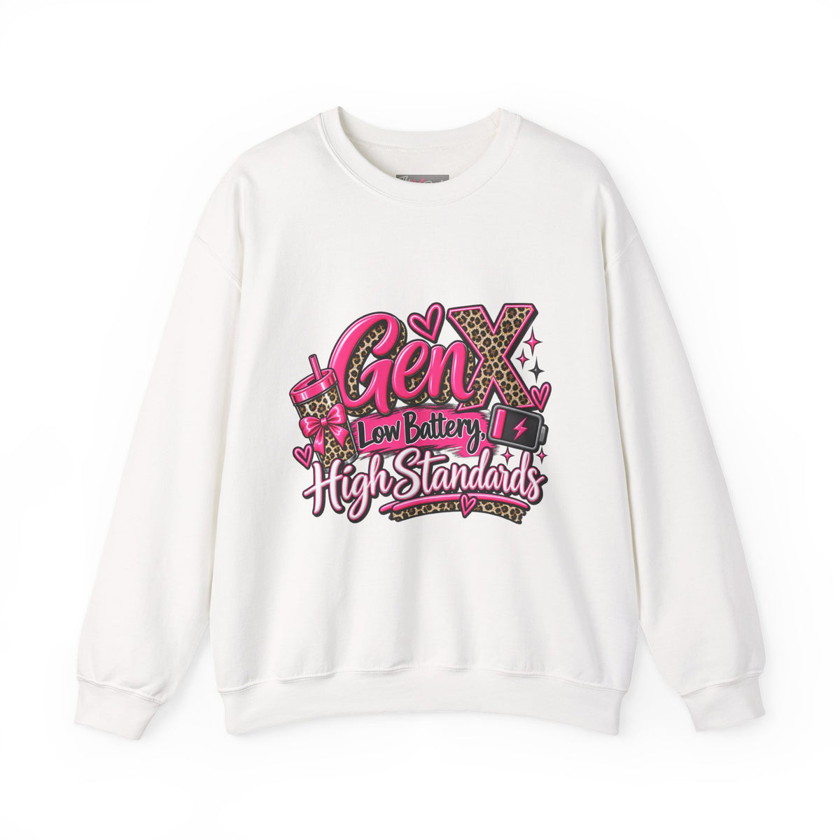 Gen X Low Battery High Standards Sweatshirt | Funny Gen X Crewneck