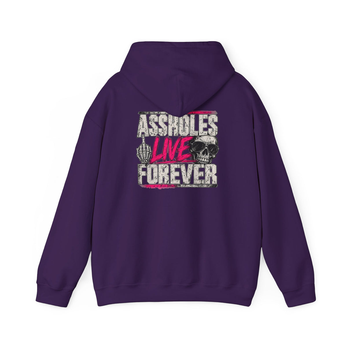 Assholes Live Forever Hoodie | Funny Sarcastic Graphic Sweatshirt