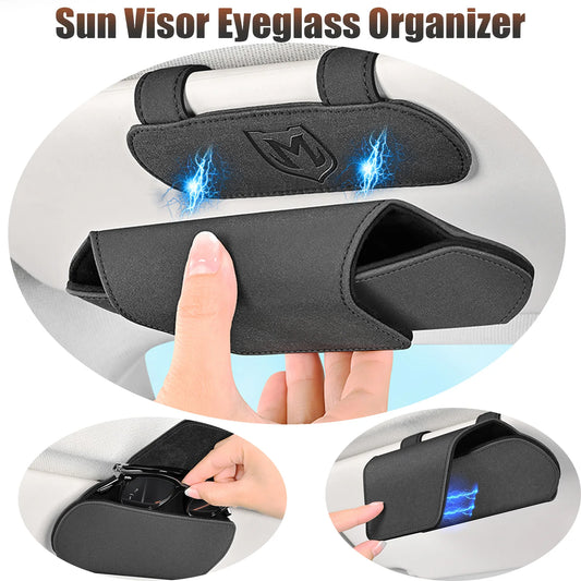 ✨ Magnetic Sun Visor Sunglasses Holder | Sleek Car Organizer