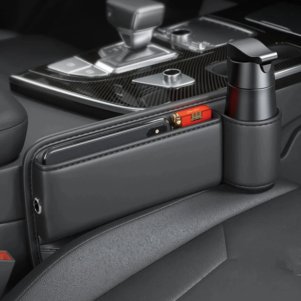✨ Car Seat Gap Organizer | Sleek Storage & Cup Holder
