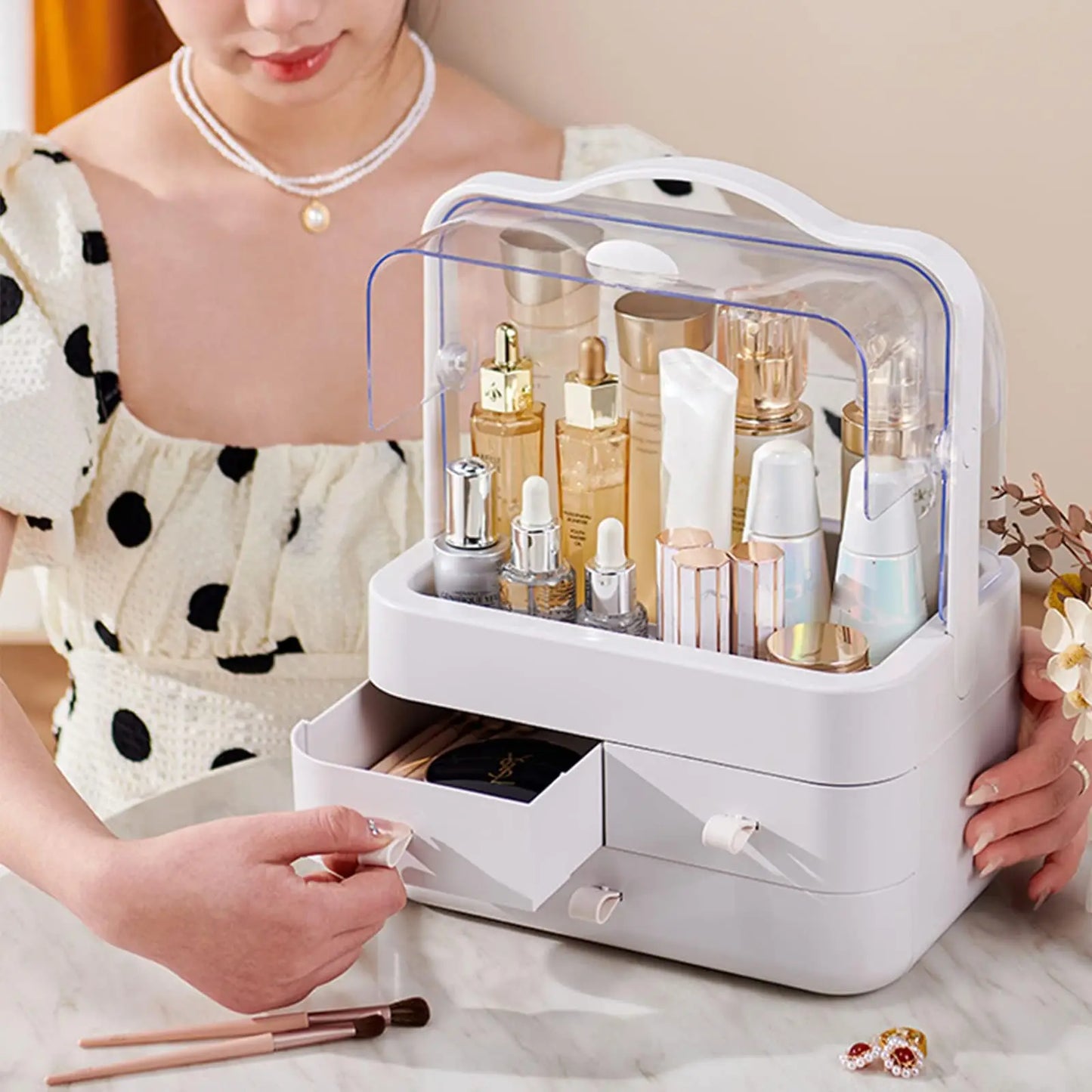✨ Luxe Cosmetic & Skincare Organizer with Drawers