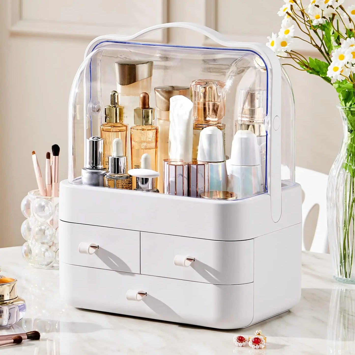 ✨ Luxe Cosmetic & Skincare Organizer with Drawers