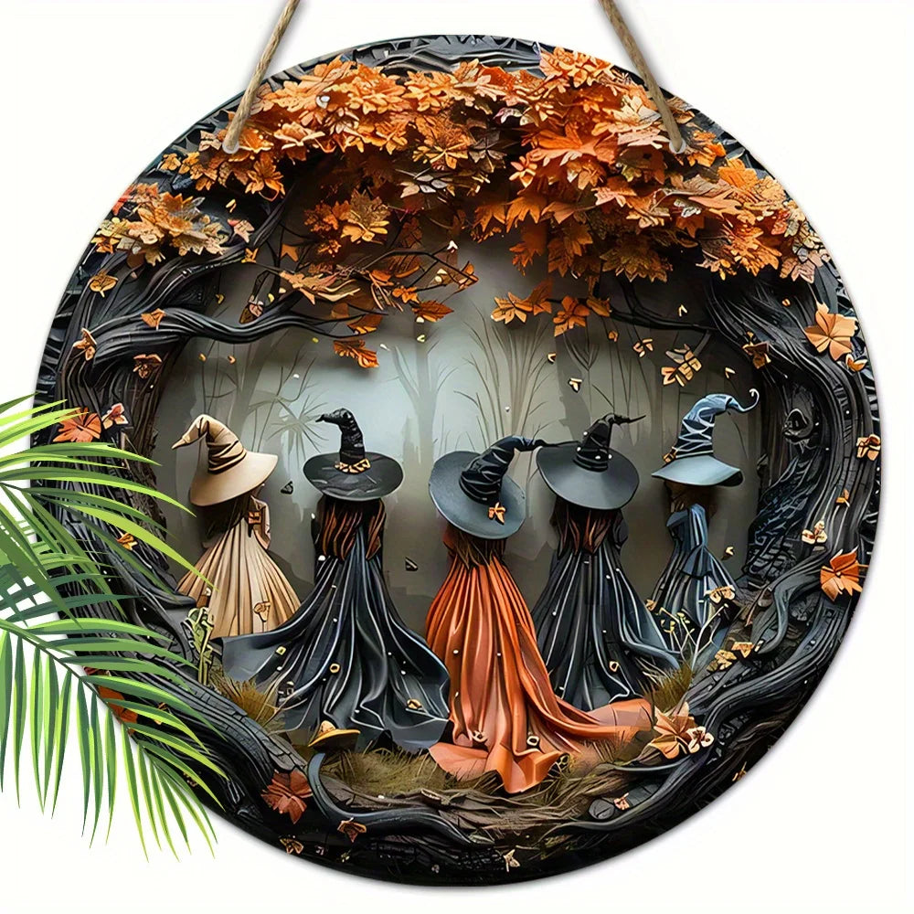 Witches in the Woods Halloween Hanging Decor