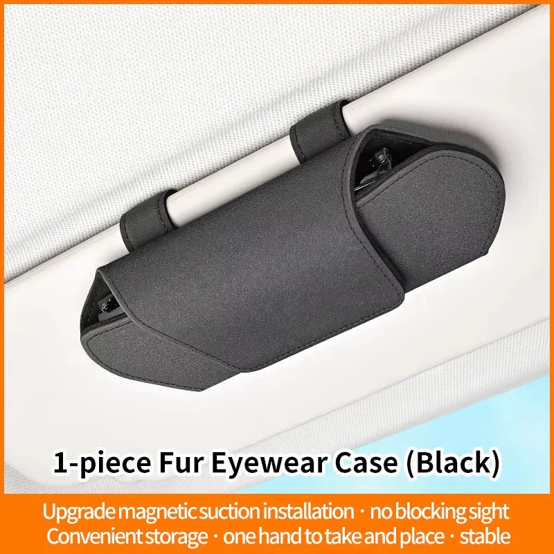 ✨ Magnetic Sun Visor Sunglasses Holder | Sleek Car Organizer