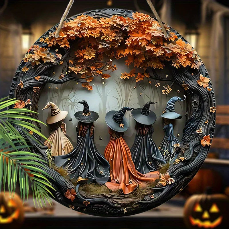 Witches in the Woods Halloween Hanging Decor