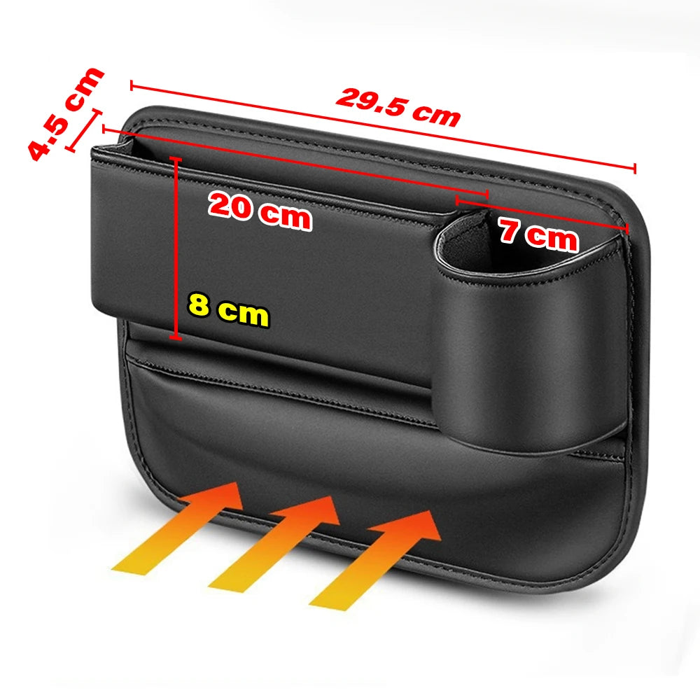 ✨ Car Seat Gap Organizer | Sleek Storage & Cup Holder