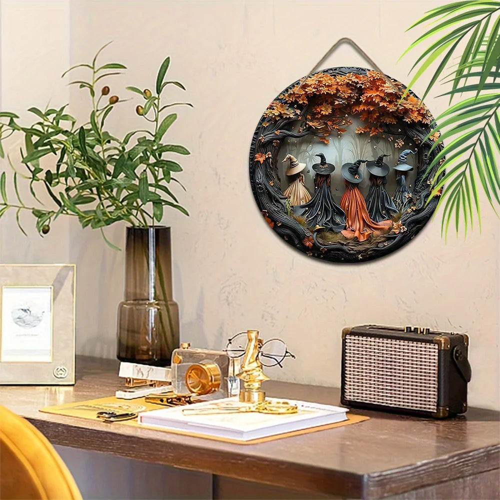 Witches in the Woods Halloween Hanging Decor