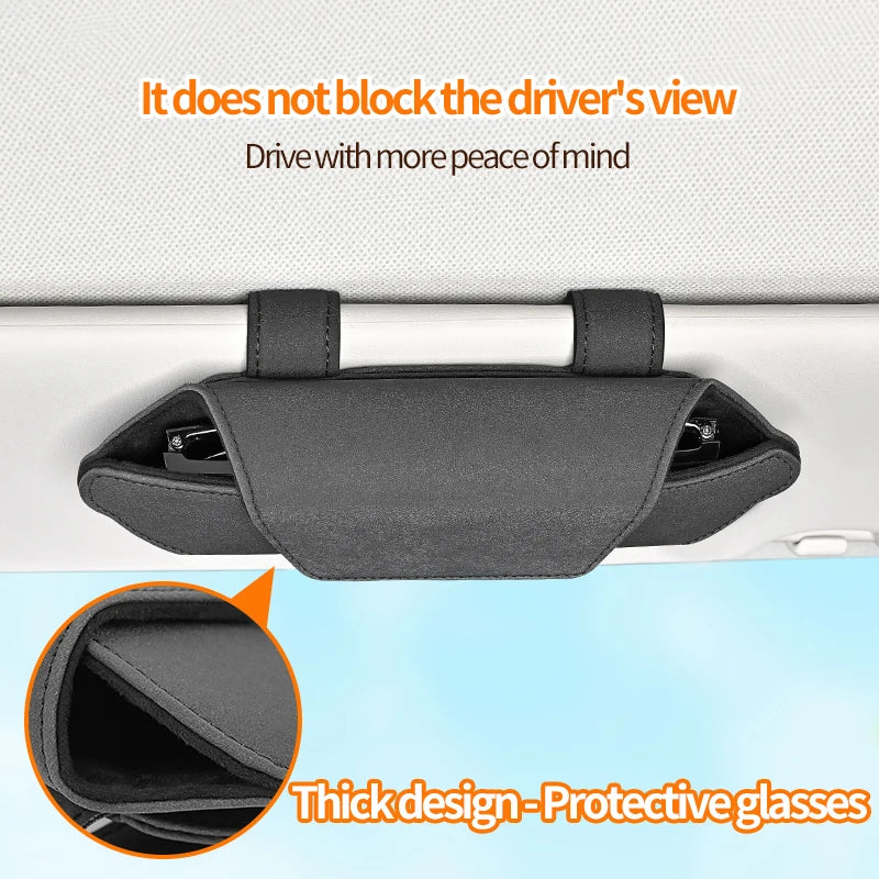 ✨ Magnetic Sun Visor Sunglasses Holder | Sleek Car Organizer